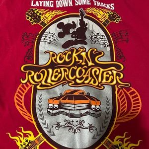 Large Disney Parks Rock N Rollercoaster tee